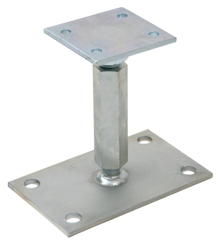 Base para poste, de ajuste de altura, base/placa de soporte