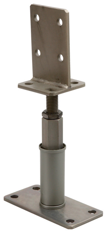 Base para poste de altura ajuste lateral con tensor conforme a la norma ETA-13/0026