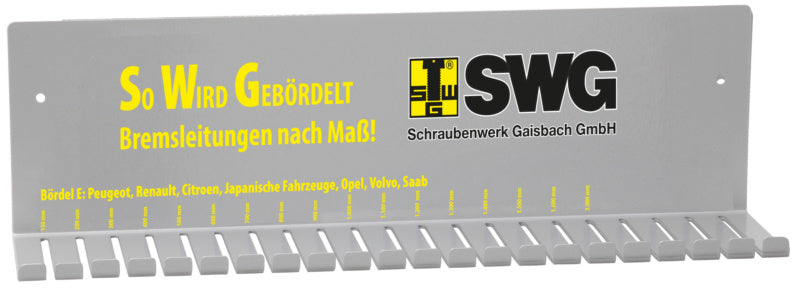 Wandhalter für Bremsleitungsstücke