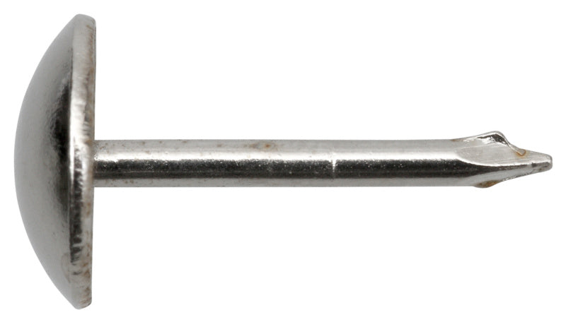 Polsternägel Halbrundkopf, Stahl vernickelt