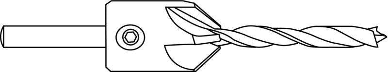 Bohrer mit Aufsteckversenker