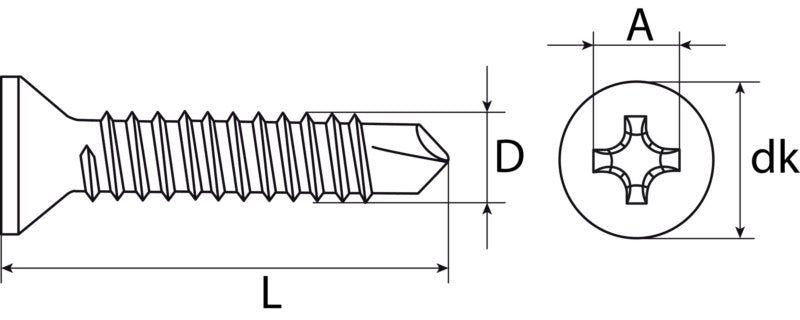 Tornillo autoperforante C1