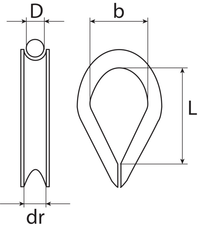 Kauschen, Edelstahl A4