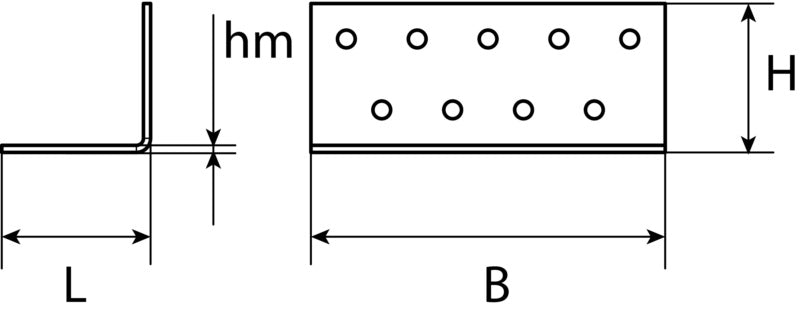 Eckwinkelverbinder, verzinkt