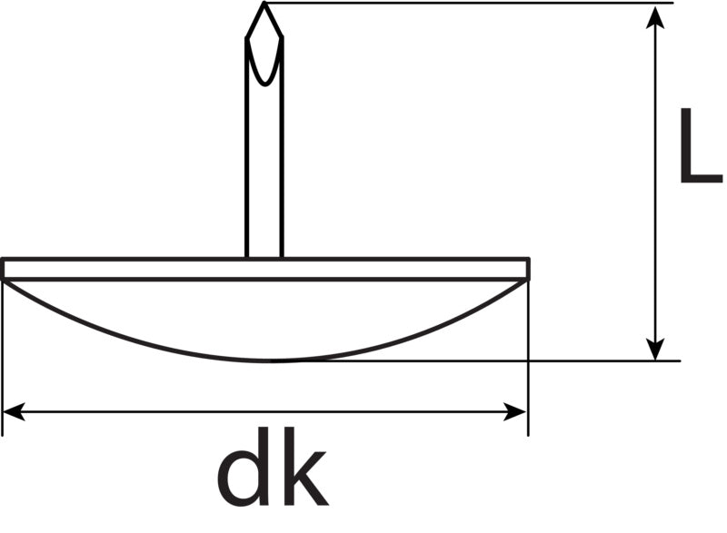 Ziernägel Hammerschlagoptik