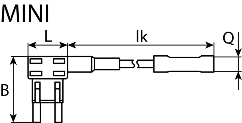 Flachstecksicherungsadapter