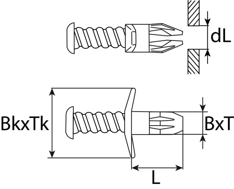 Schraubniete BMW 51131885399