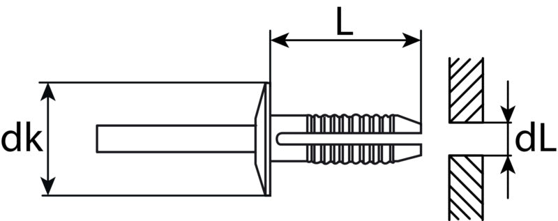 Rivet à expansion en plastique BMW 51111944537