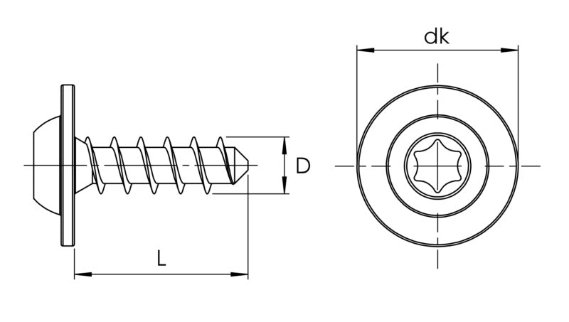 Vis à embase, Delta Seal, VW N90808201