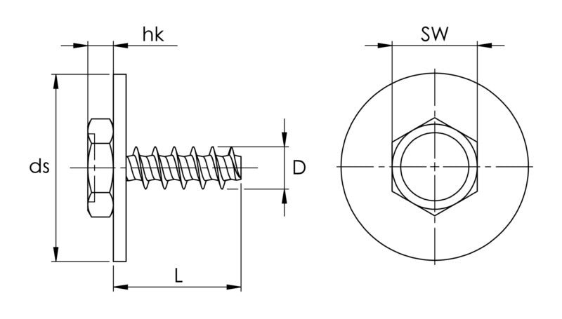 Vis combinée, Mercedes Benz N914031006300