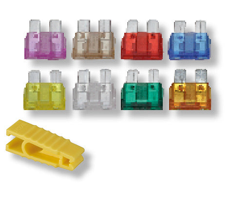 Flachstecksicherungen Standard Set + Zange