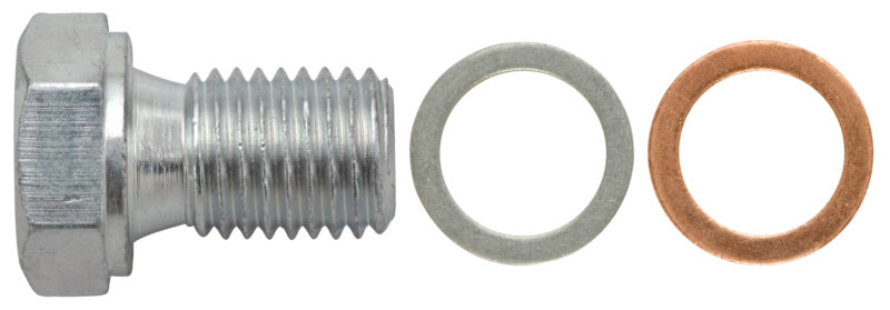 Ölablassschraube M12 x 1,5 x 18 mit Dichtring, Stahl verzinkt