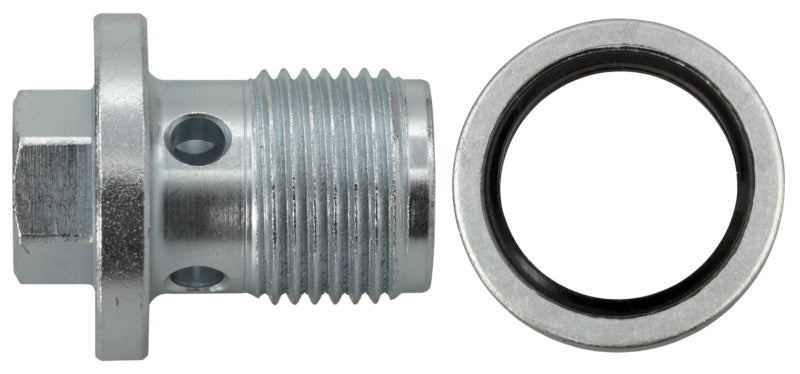 Ölablassschraube M18 x 1,5 x 21 mit Dichtring, Stahl verzinkt