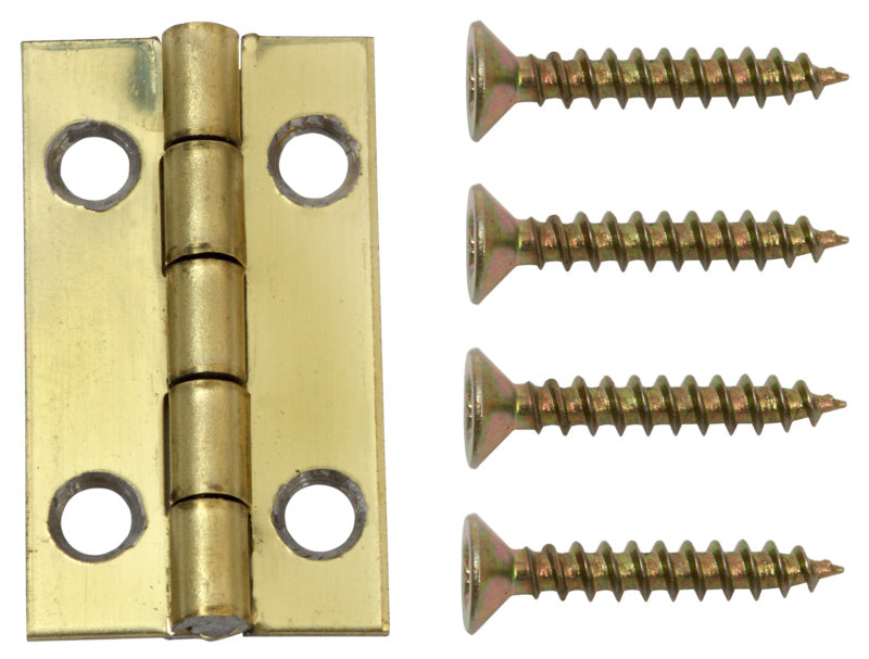 Bisagra para cajas con tornillos