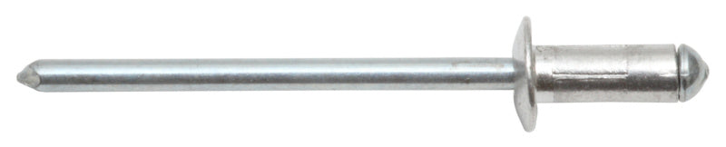 Rivet aveugle multi-usage, tête plate, aluminium/acier