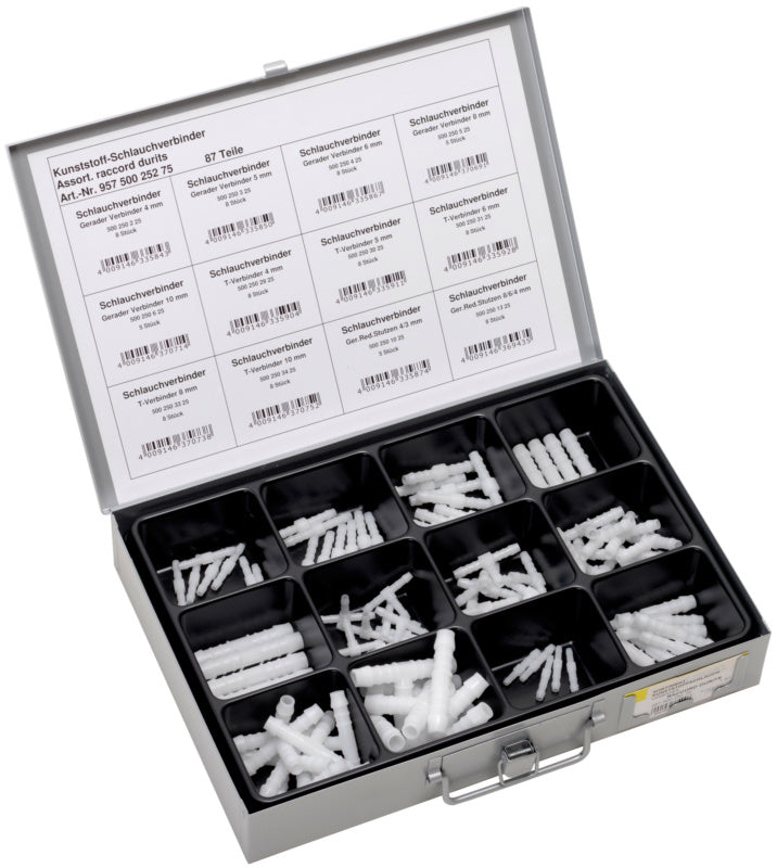 Kunststoffschlauchverbinder, 12-fach - Sortiment
