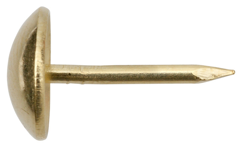 Polsternägel Halbrundkopf, Stahl vermessingt