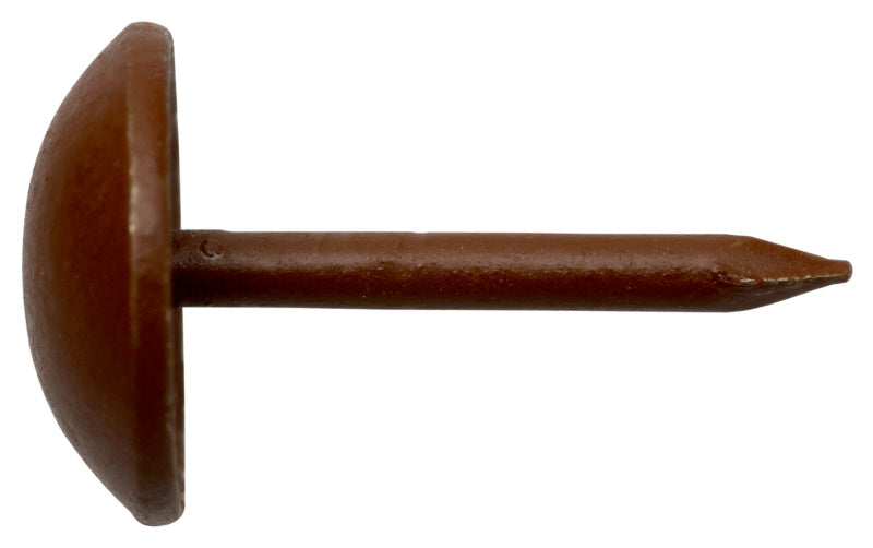 Polsternägel Halbrundkopf, Stahl braun