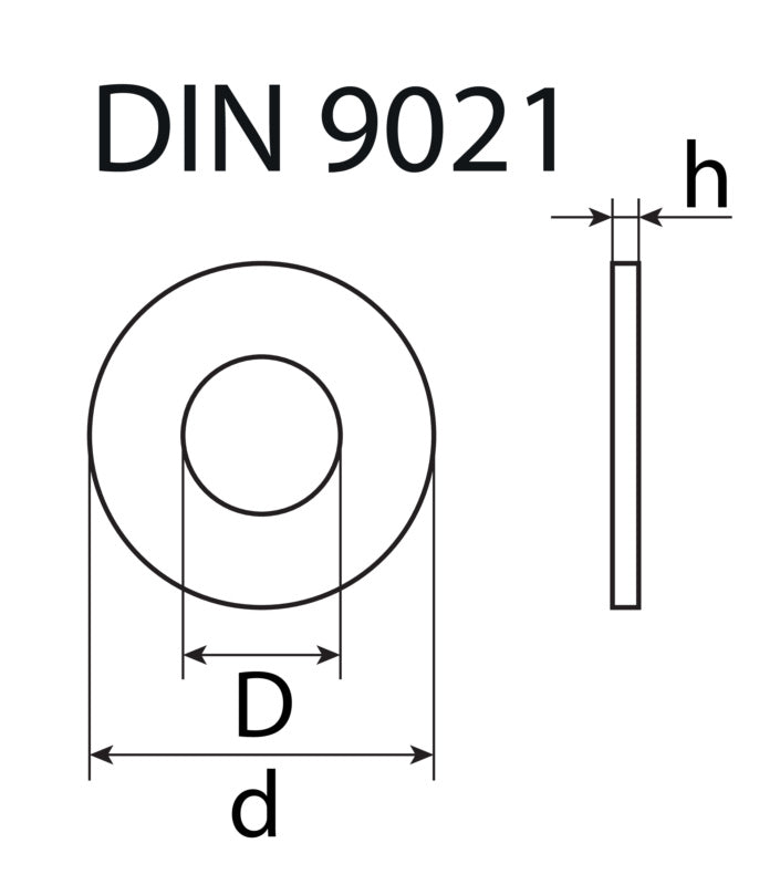Scheiben, verzinkt, DIN 9021