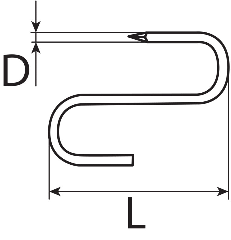 Fleischerhaken, verzinnt
