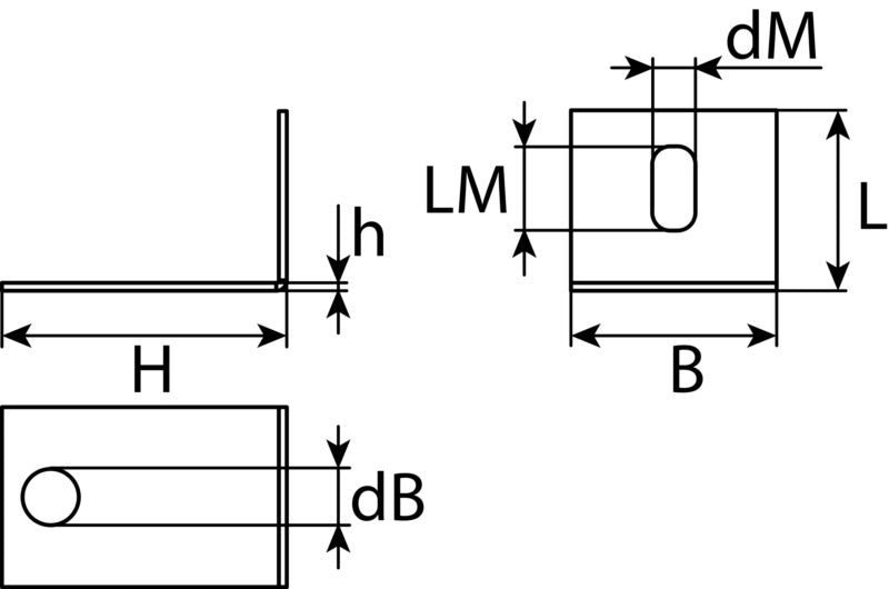 Betonwinkelverbinder, sendzimirverzinkt