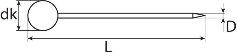 Buntkopfstecknadel