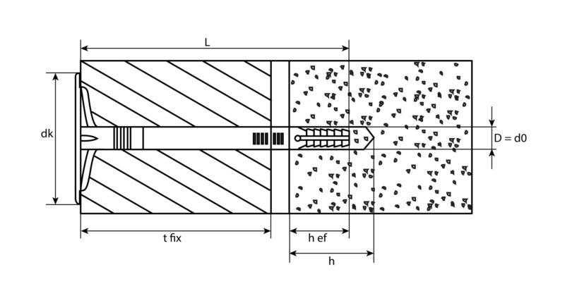 Isolierplatten-/Dämmstoffdübel, Polypropylen/Stahl