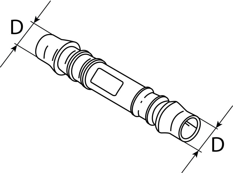 Schlauchverbinder gerader Verbinder