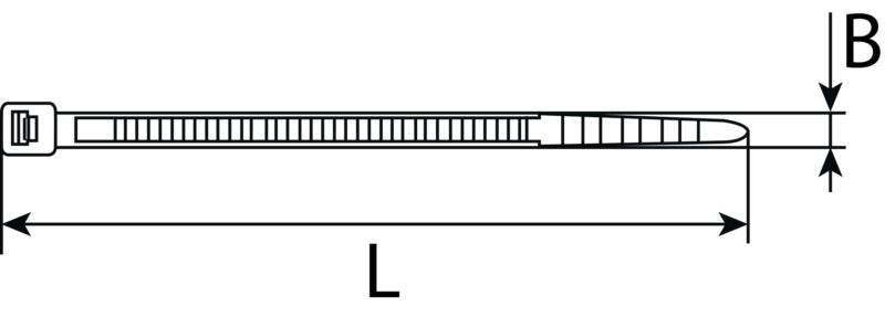Kabelbinder Metallzunge