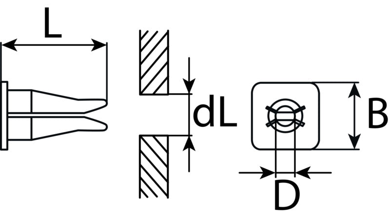 Spreizmuttern BMW 63171367868