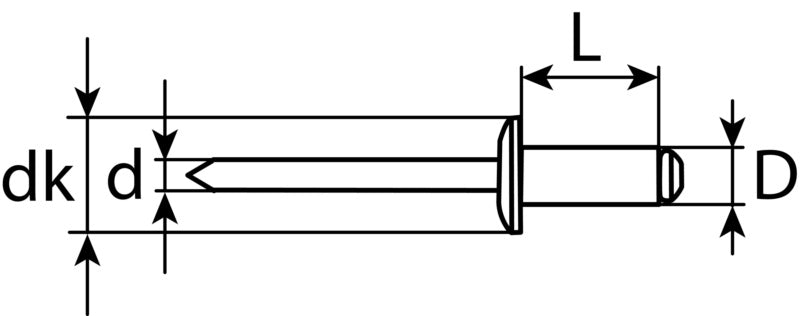 Aluminiumblindniete VW/Audi N90634901