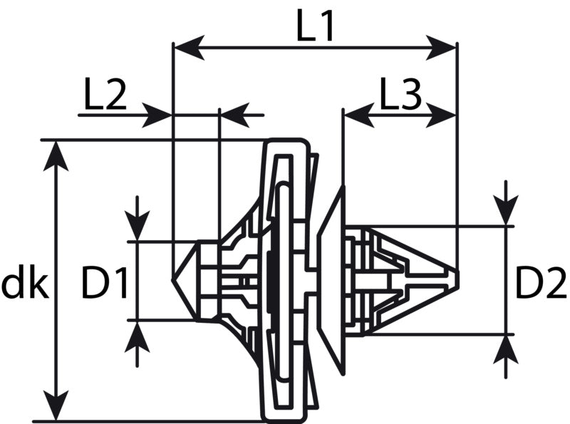 Innenverkleidungsclips VAG 6N0868243A