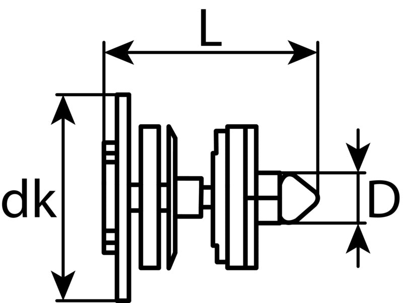 Innenverkleidungsclips VAG 7L6868243