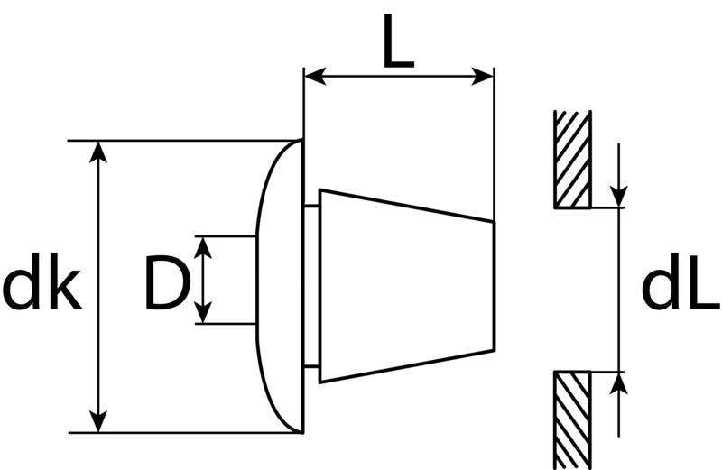Spreizmuttern Ford 1659672