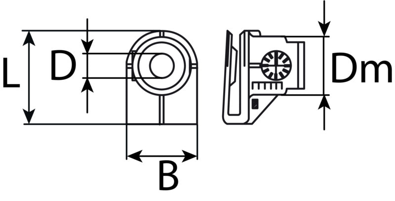 Klemmmuttern Opel 1235884, Kunststoff
