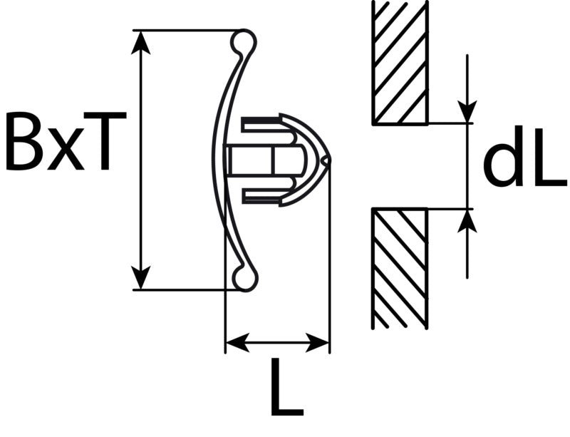 Abdeckstopfen Motorhaube Opel 90355604