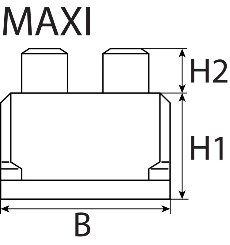 Flachstecksicherungen Maxi