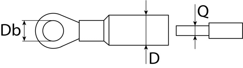 Cosse à œillet thermorétractable