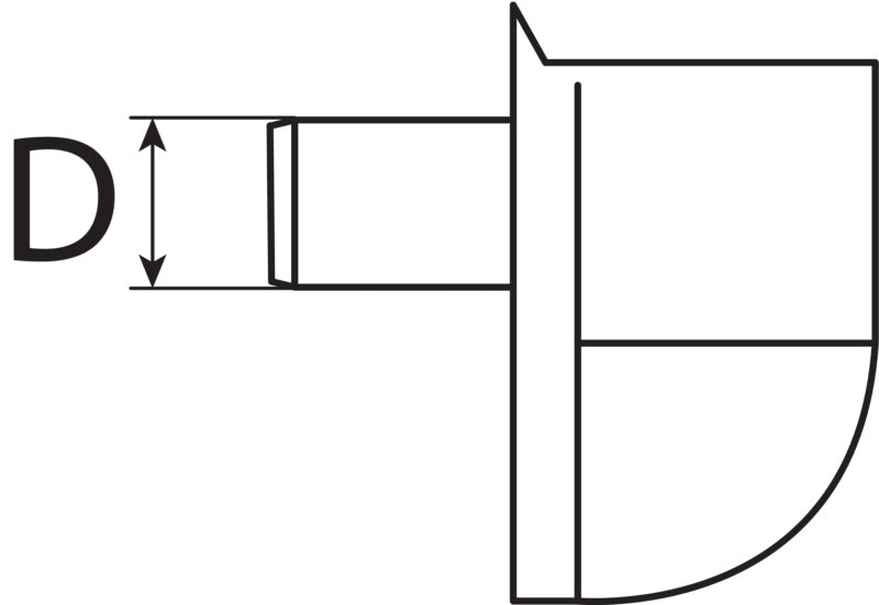 Bodenträger mit Zapfen, Kunststoff/Stahl