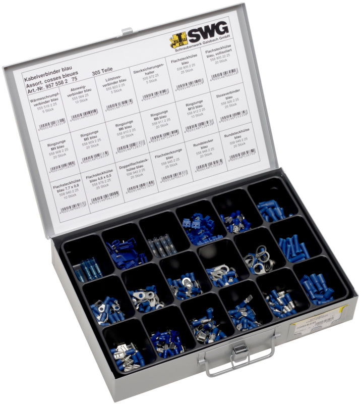 Kabelverbinder blau - Sortiment