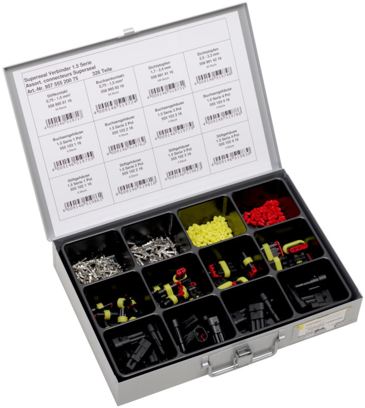 Assortiment, connecteurs de câble, Superseal