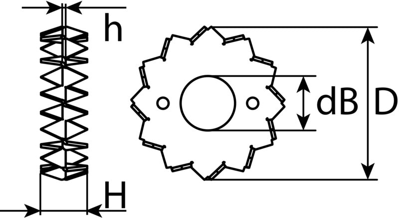 Einpressdübel doppelseitig, feuerverzinkt